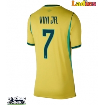 Brazil Vinicius Junior #7 Replica Home Shirt Ladies World Cup 2026 Short Sleeve